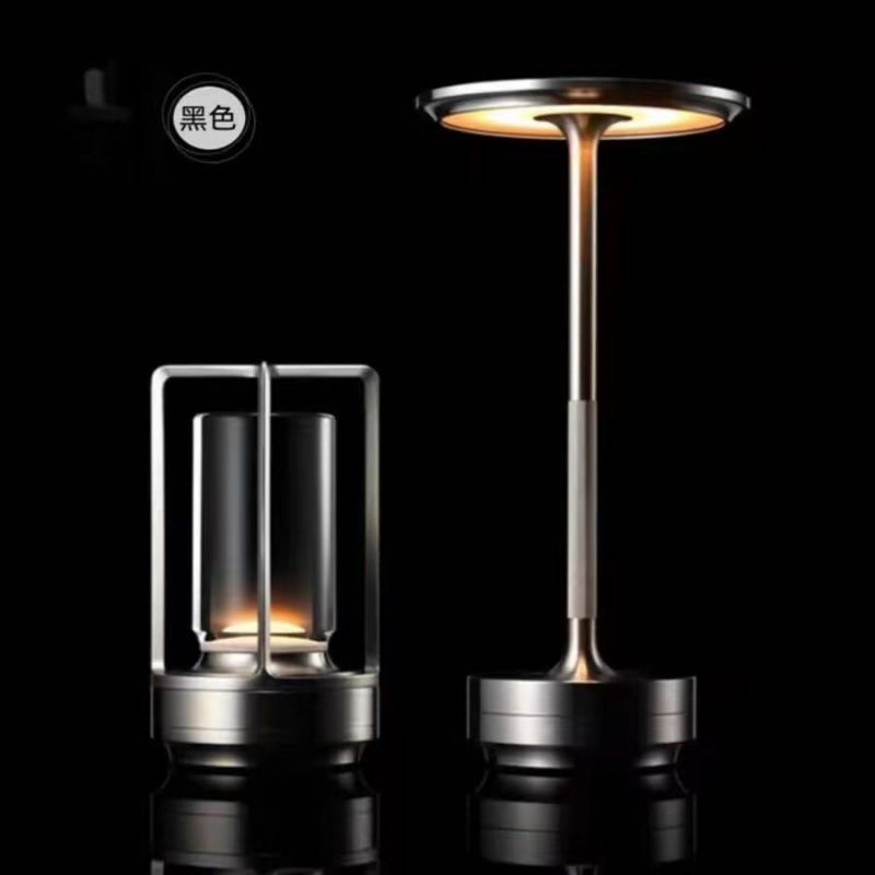 Luz inalámbrica de lujo inalámbrica de cabezal de cama de carga de luz de mesa de bar de dormitorio de comedor lámpara de cabezal de cama lámpara de mesa retro lámpara de noche