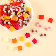 PVC仿真迷你水果片道具手作仿真食玩手机壳装饰片仿真火龙果片