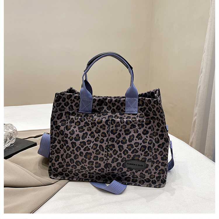 Bolsa de hombro de moda de gran capacidad de leopardo de mujer nueva bolsa de personalización simple bolsa de compras bolsa de viaje versátil