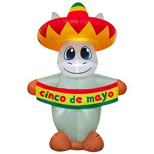 8FT 높이의 멕시코 축제 당나귀 당기기 배너
