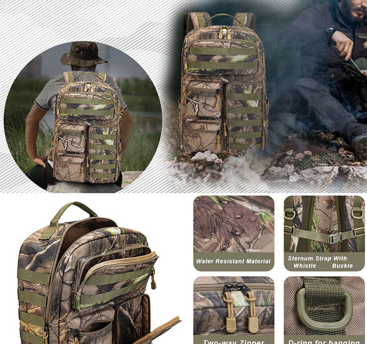 ActiveGo Outdoor Camouflage Dead Leaf Tactical Mountaineering Bag Heren Jacht Wandelen Grote Capaciteit Rugzak_voghion.com
