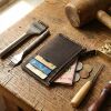 crazy horse The first layer cowhide man Mini coin purse ultrathin genuine leather zipper Coin bag have cash less than that is registered in the accounts wallet Card package