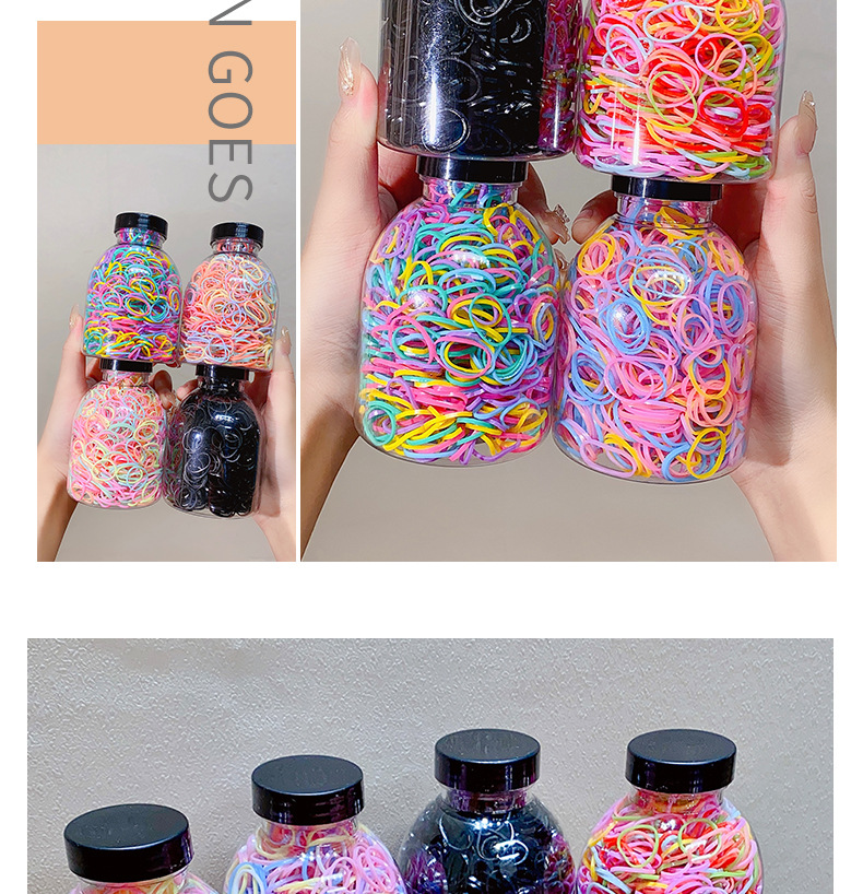 1 Set Quantity Holiday Occasion Rubber Material Geometric Pattern Simple Style Geometric Rubber Hair Tie 1 Set