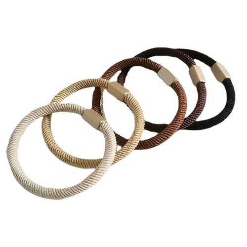 Headband simple and durable rubber band women's hair tie high elasticity does not hurt the hair rubber band hair accessories ponytail hair tie headband