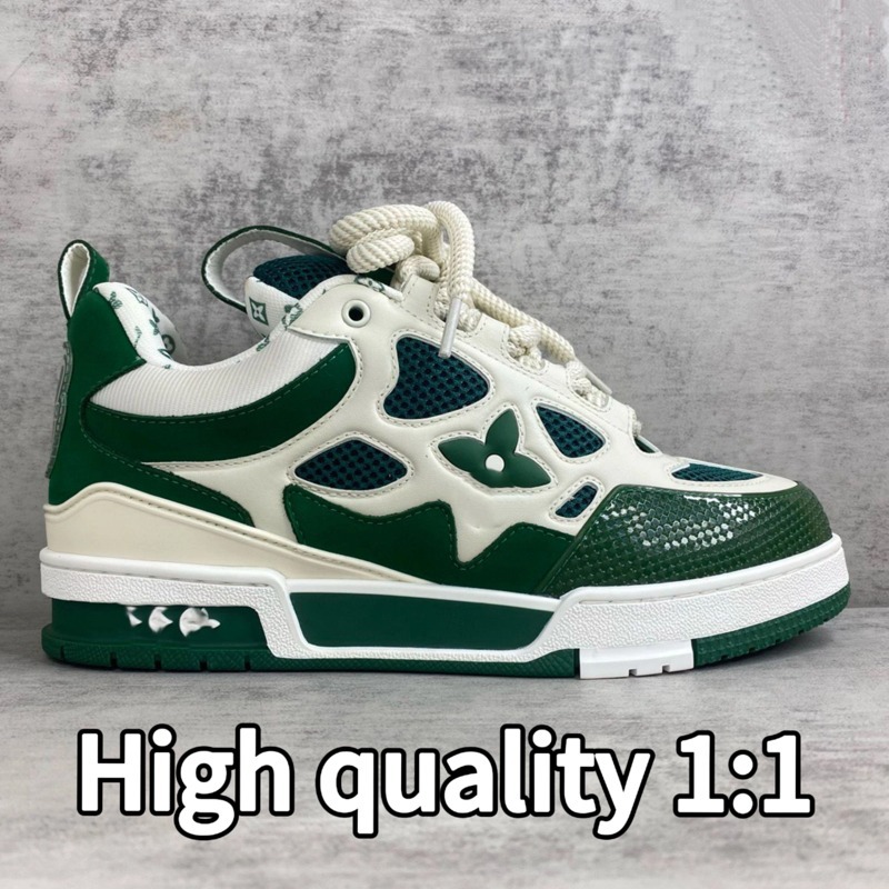 European foreign trade platform loafers, dad shoes, embroidered breathable sneakers, men's and women's height-increasing thick-soled casual sports shoes