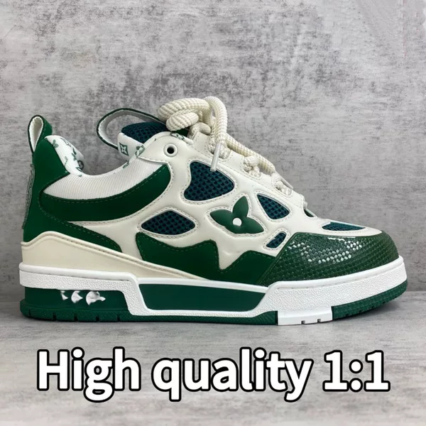 European foreign trade platform loafers, dad shoes, embroidered breathable sneakers, men's and women's height-increasing thick-soled casual sports shoes