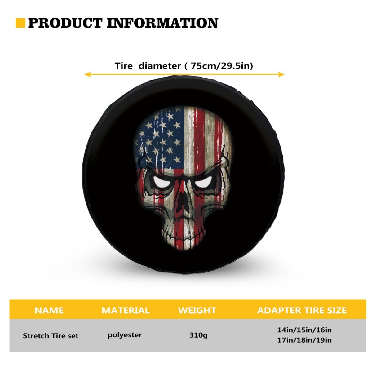 To figure full-width customized middle hole car spare tire cover tire protective cover car dust protective cover 18in