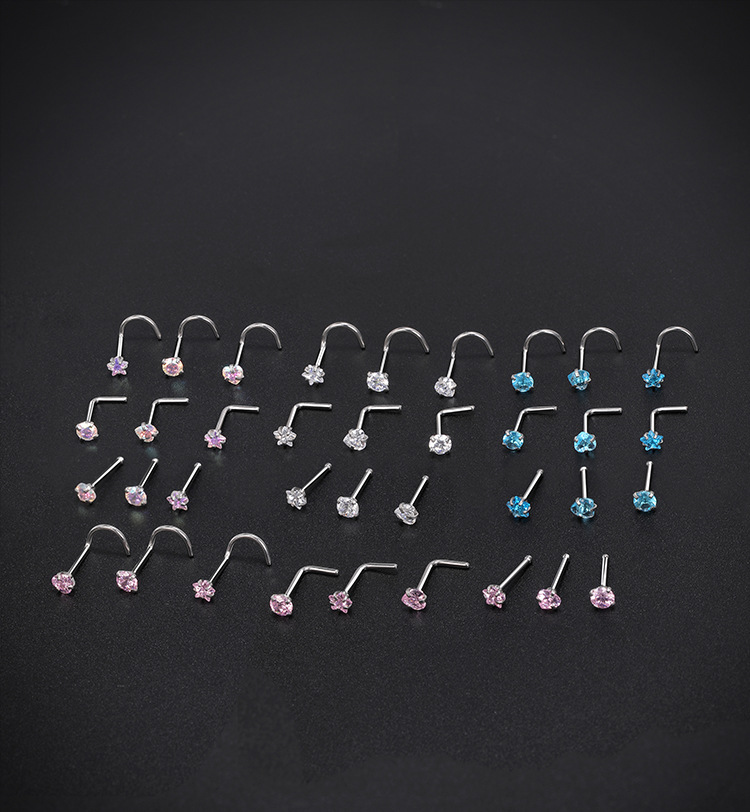 Labret piercing jewelry detail image