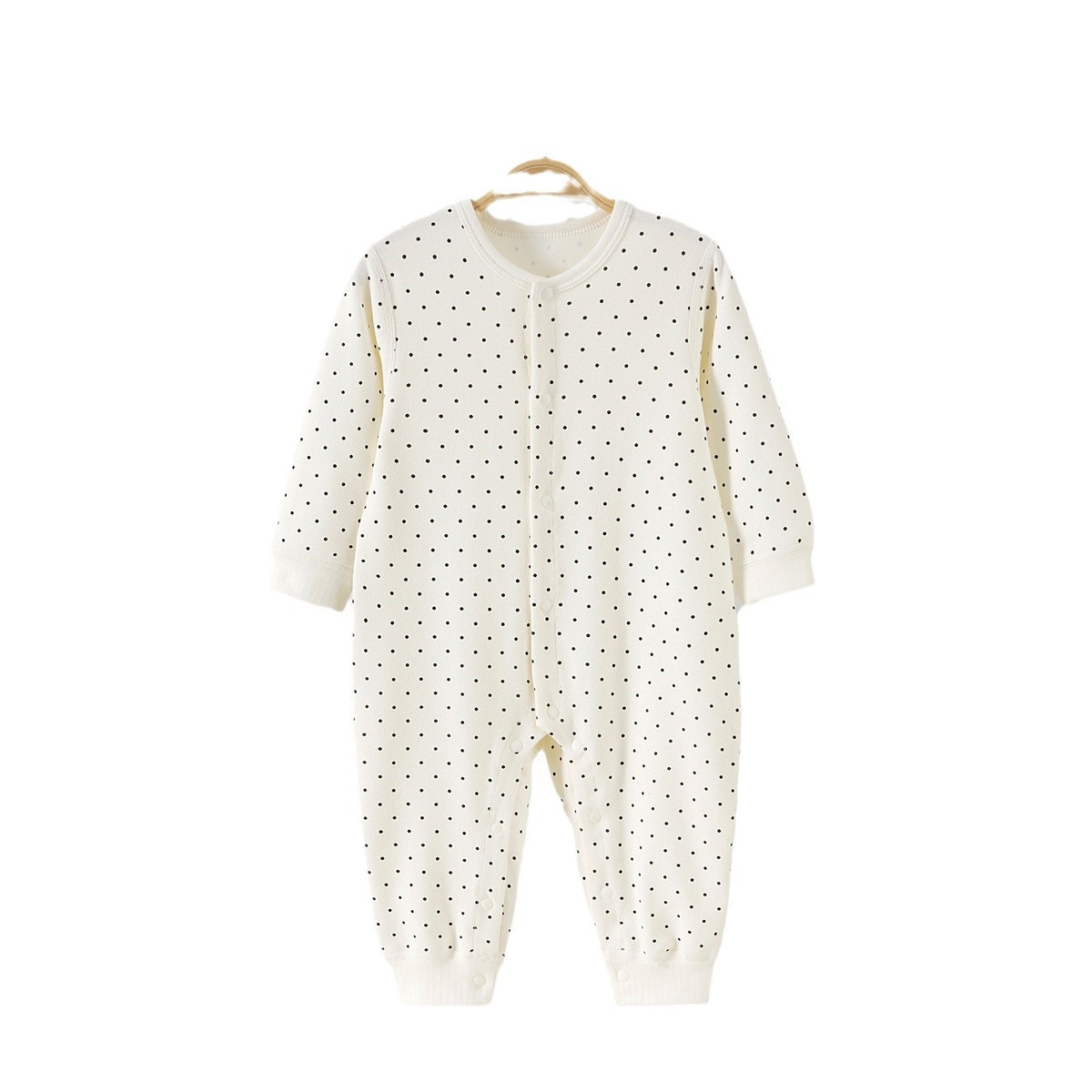 소년 소녀  점프 수트 3 월-18 개월 봄과 가을  웨이브 포인트 투 버클 점프 수트 등반 세트