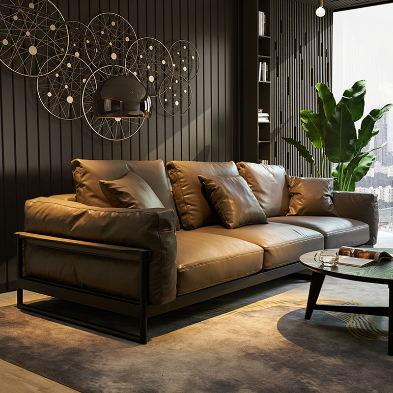 巴塞罗那椅设计师复古真皮现代简约Barcelona客厅单人休闲沙发椅详情8