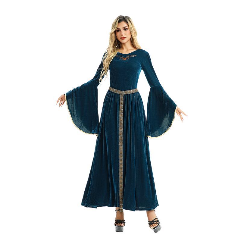 20.26million Costume Vintage Court Style European Farm Peasant Medieval Renaissance Dress_ecoleips.com