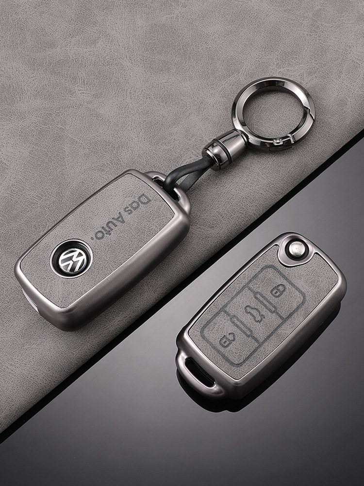 Adecuado para la funda de la llave Volkswagen Sagitar todo incluido TPU patrón de piel exploración Yue Passat Bora LaVida Yue hebilla de la caja protectora