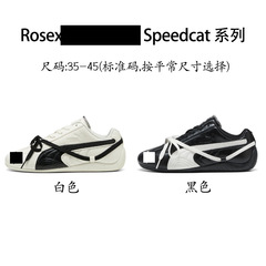 莆田鞋纯原赛车鞋Rose朴彩英同款多巴胺PM男女低帮皮面薄底休闲鞋