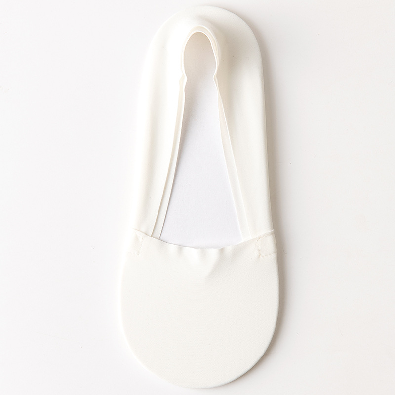 La primavera y el verano de las nuevas mujeres calcetines de seda de hielo fresco invisibles calcetines de silicona antideslizante barco