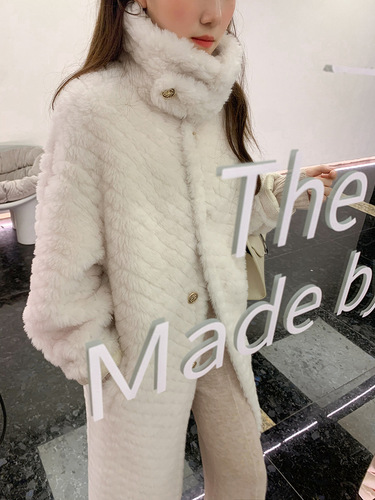 Bugatti 2022 popular sheep shear coat lamb fur all-in-one women's wool fur coat fur coat