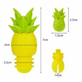 派对小礼品红酒塞葡萄酒保鲜塞菠萝凤梨造型可爱酒瓶塞酒杯标记器