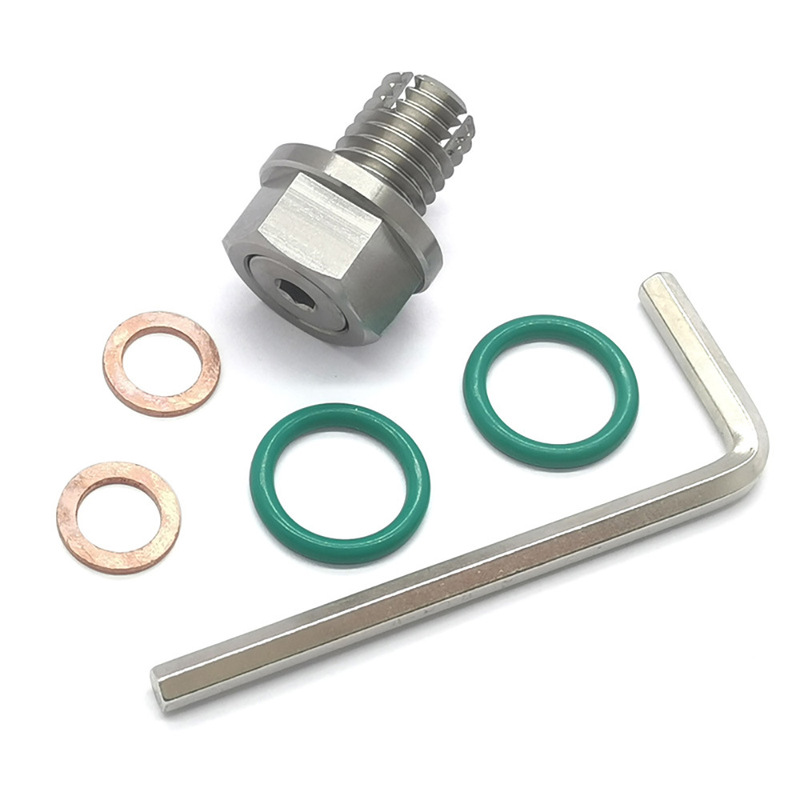Car Modification Accessories Stainless Steel Oil Pan Screw Repair Kit M14 Self-Tapping Repair Oil Drain Plug with O-Ring