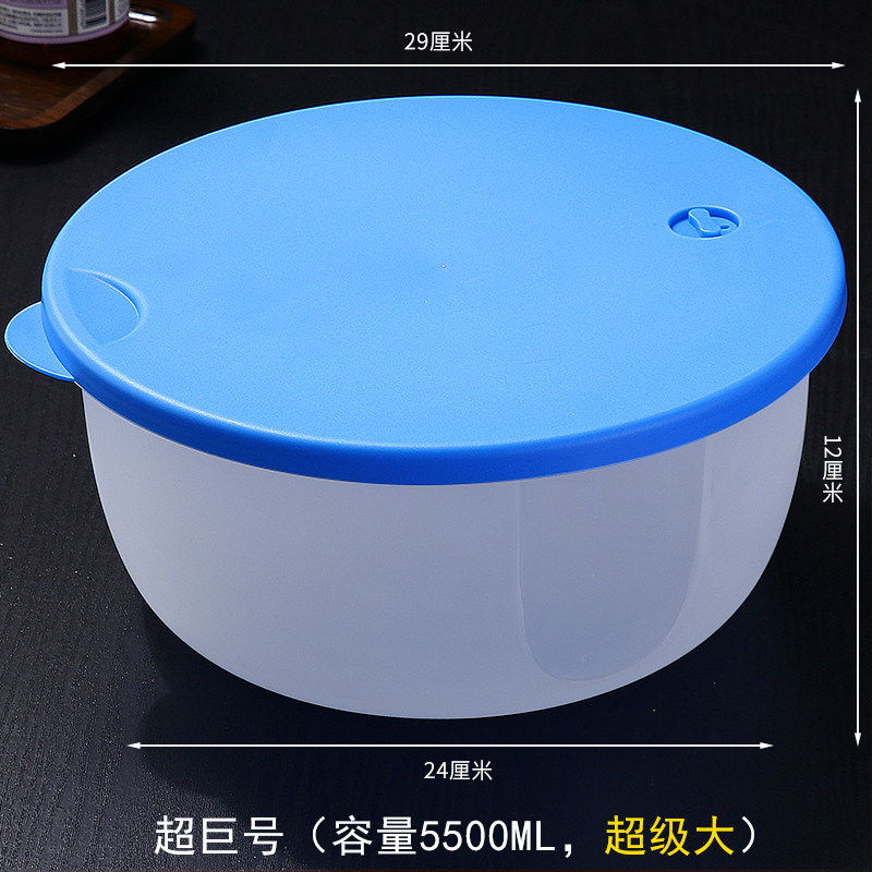 caja de almacenamiento de congelación circular de plástico especial para microondas grueso refrigerador caja de calor de microondas