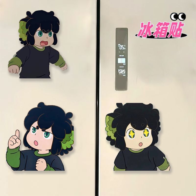 罗小黑战记2动漫电影周边磁吸冰箱贴可爱卡通装饰物料礼物亚克力|undefined