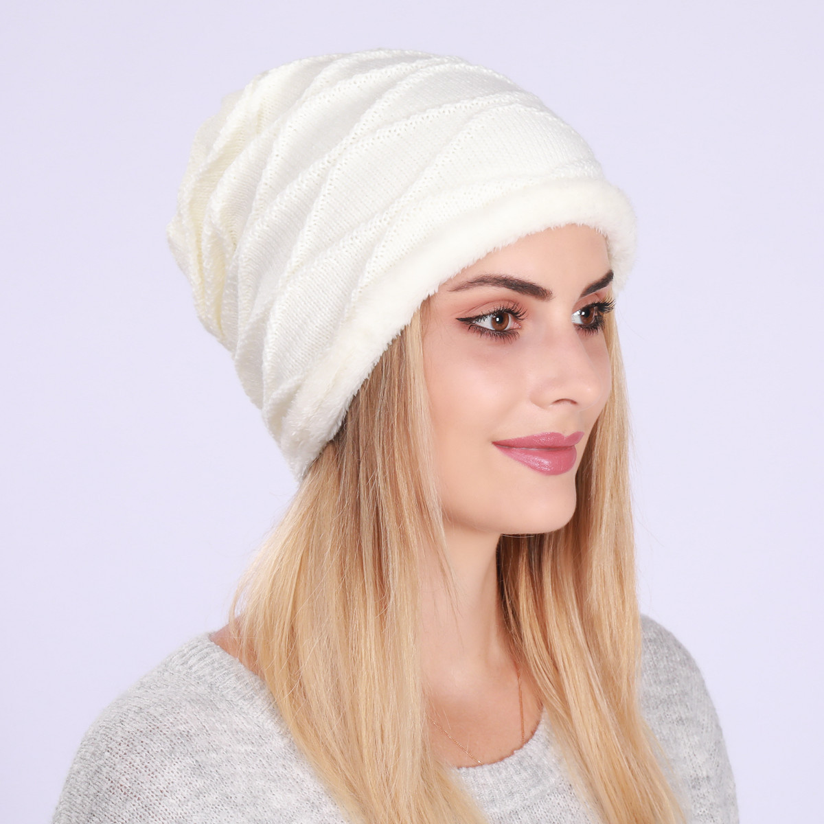 Knitted Beanie Hat For Men And Women Wool Warm Winter Hat_voghion.com