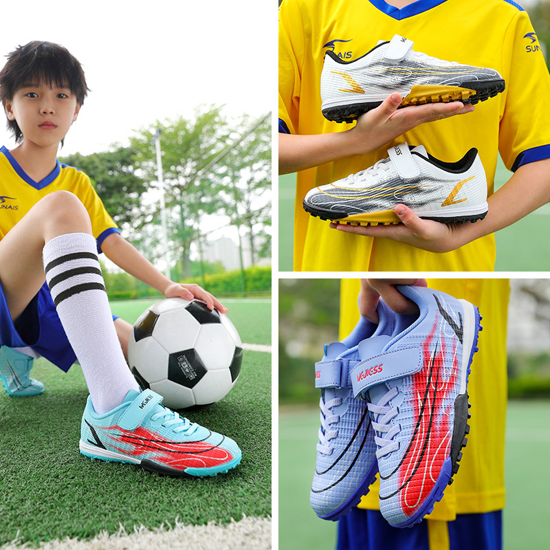 Νέο παιδικό ποδόσφαιρο για αγόρια και κορίτσια, προπόνηση μαθητών εκτός σχολικών αθλητικών παπουτσιών, τεχνητό γρασίδι, TF σπασμένα πόδια νυχιών_voghion.com