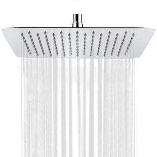 8/10/12/ 16inch Stainless Steel Rain Shower Top Spray Round Square Bathroom Large Shower Head Home Bathroom