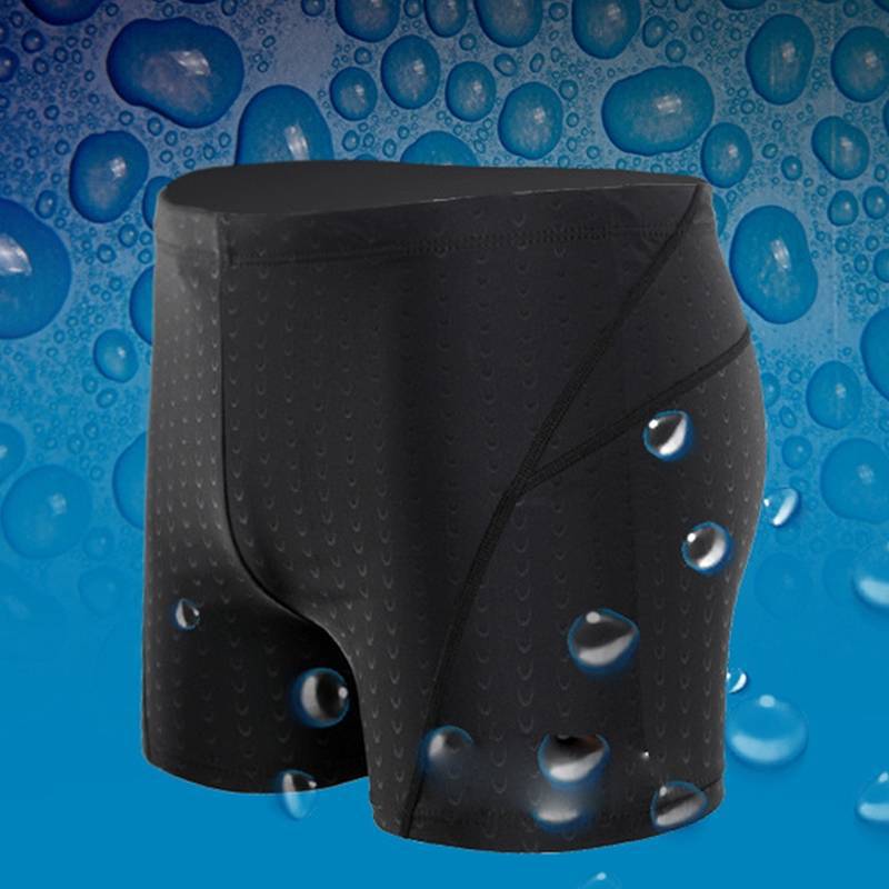 Herrenanzug, schnell trocknender Badeanzug aus Haifischhaut, modische Hose mit flachem Winkel, Badehose mit heißen Quellen in Übergröße_voghion.com