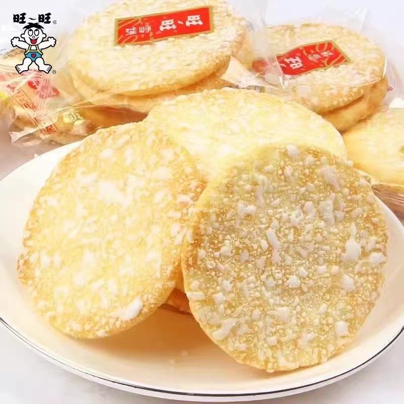 旺旺雪饼84g膨化食品办公宿舍六一儿童节零食怀旧饼干整箱批发