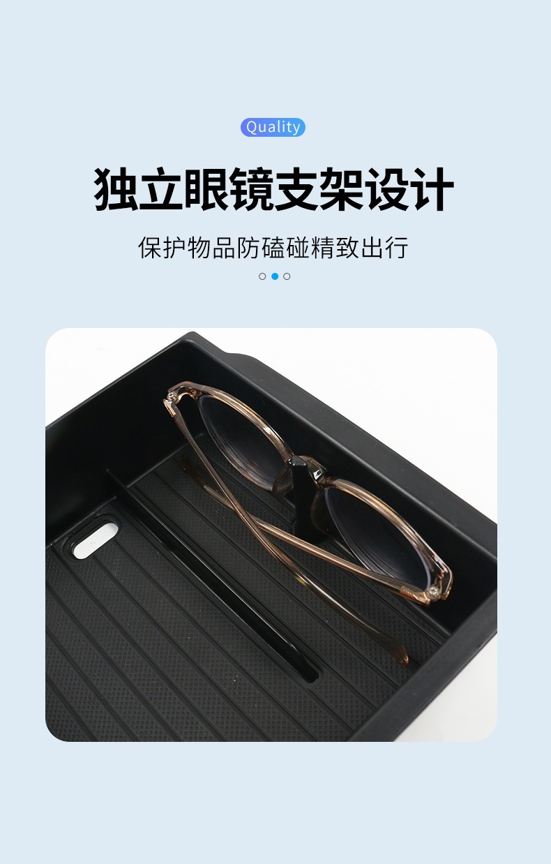 Suitable for Tesla's New Version Model 3/My/Yl Center Console Storage Box, Armrest Box, Car Storage Organizer