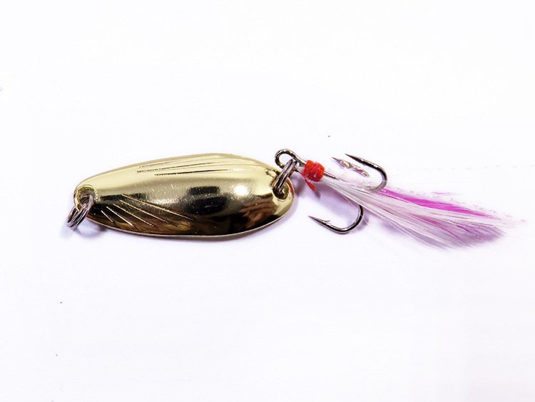 Tie fur shell sequin gold 8.5g/4cm