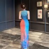 Slim fit sexy high slit improved cheongsam dress