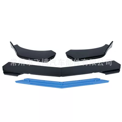 Universal three-section front lip Big Surrounded - pointed-style-blackblue