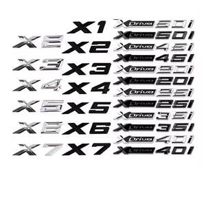BMW X1X3X5X6 Xdrive Rəqəmsal Arxa Loqo, Yerdəyişmə Yan Stiker