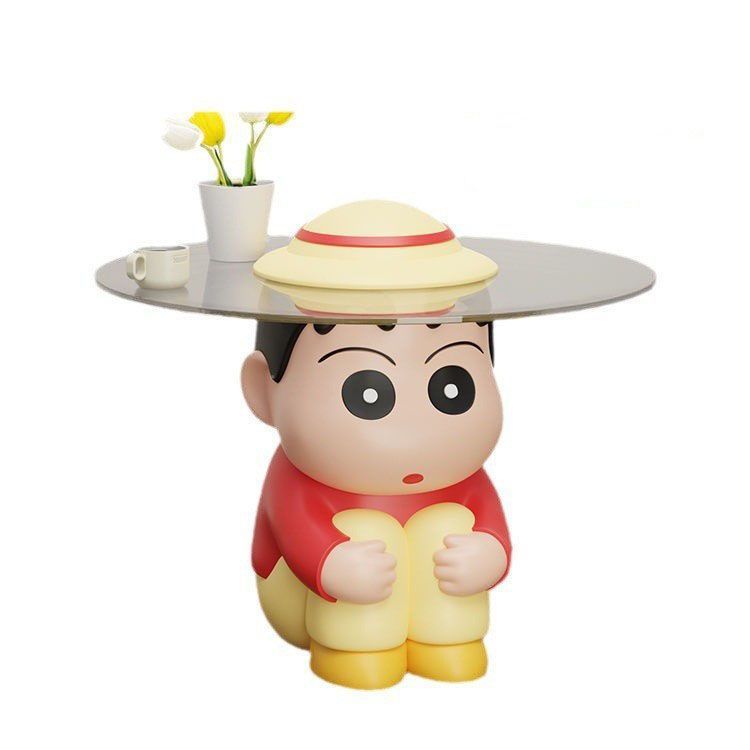 クレヨンしんちゃん装飾品クリエイティブコーヒーテーブルリビングルームフロアソファホームインターネット有名人ミニテーブルバルコニー寝室ベッドサイド|undefined