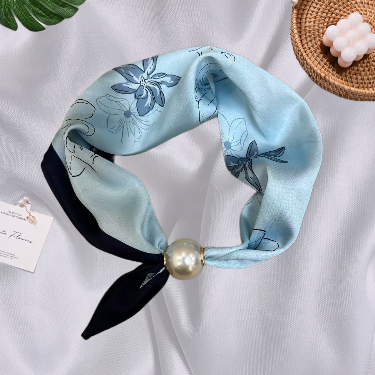 Colar de pérolas de luxo com fecho magnético para mulher_voghion.com