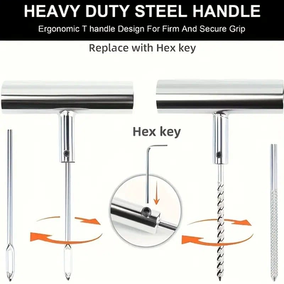 36 Tire Repair Needles Car | Repair kit - 2pc-handle-inner-hexagon-opp-packaging