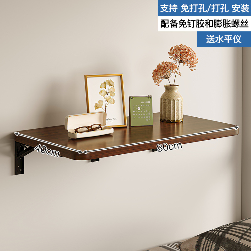 Estantes de pared color nuez estante de exhibición de pared estante de exhibición de pared estante de almacenamiento colgante de pared soporte suspendido partición en forma de palabra