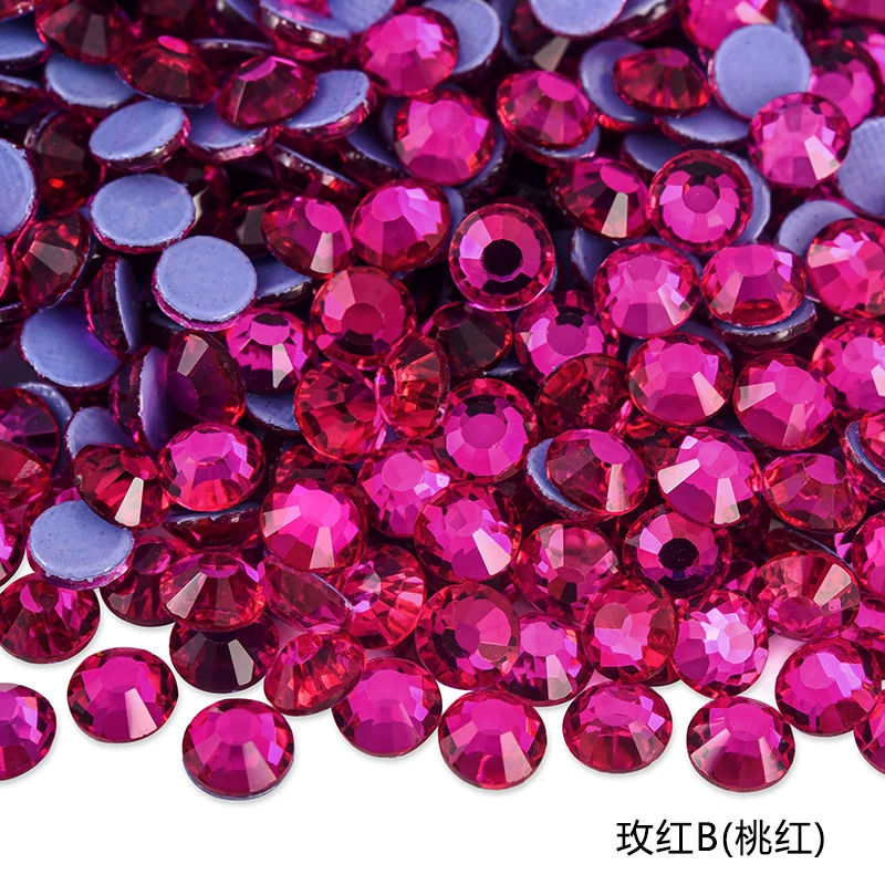 Hot‑fix rhinestones SS3–SS30, glass crystal round flat‑back, 1440 pcs per pack (hot‑melt)