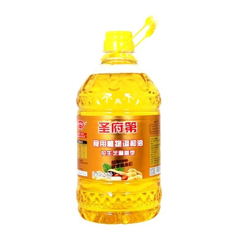 St. Mansion Direct Sales 2.5L First-Grade Peanut Blended Oil 2.5L Peanut Oil Household Full Cart Cooking Oil Wholesale