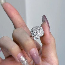 ϲ׿�錚  2023�¿�S925�yɽ�軨��ָŮ�r�п��肽�ָ�hһ�����l