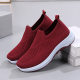 Women's sports shoes 2024 spring new flying woven mesh breathable casual shoes women's fashion foreign trade women's shoes one-piece delivery