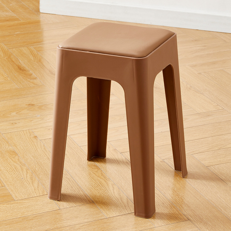 Crema de la intemperie silla simple dormitorio simple simple taburetes hogares gruesos lujosos sillas de plástico de alta calidad