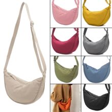 Women Design Small Nylon Crescent Moon Crossbody Messenger B