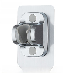 免打孔花灑牆座多角度調節無痕花灑噴頭座黑色免打孔淋浴花灑支架