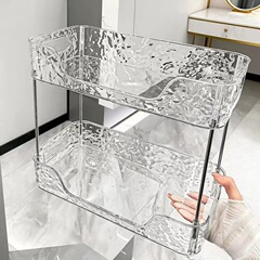 アクリル化粧品収納ボックス香水とスキンケア製品透明収納ラックホームバスルームドレッシングテーブル整理ボックス