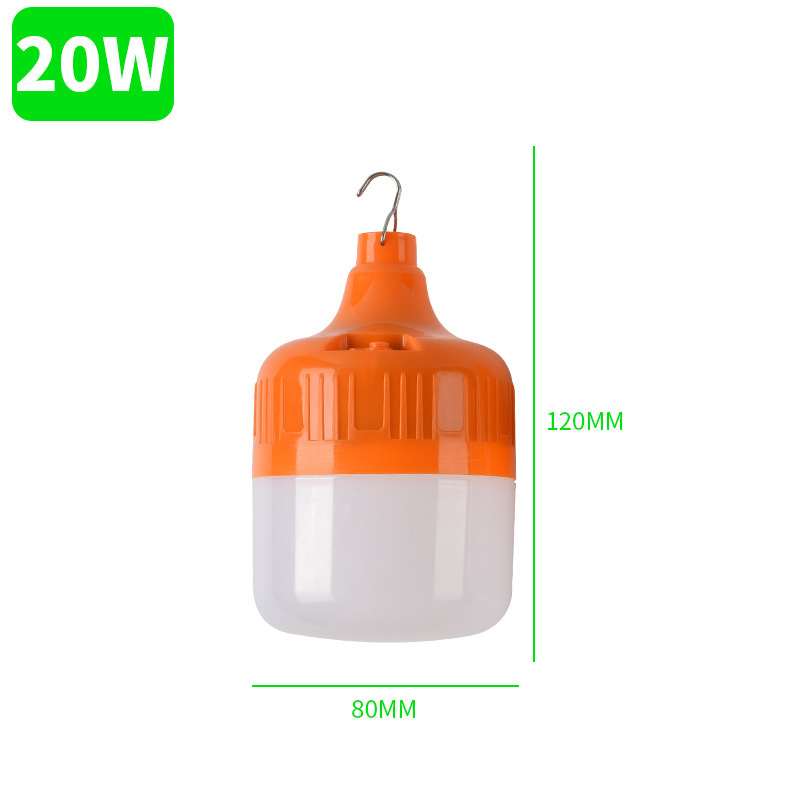 LED recargable Luz de bulbo puesto de mercado de noche de iluminación del hogar apagón luz de emergencia acampar al aire libre bombilla de iluminación