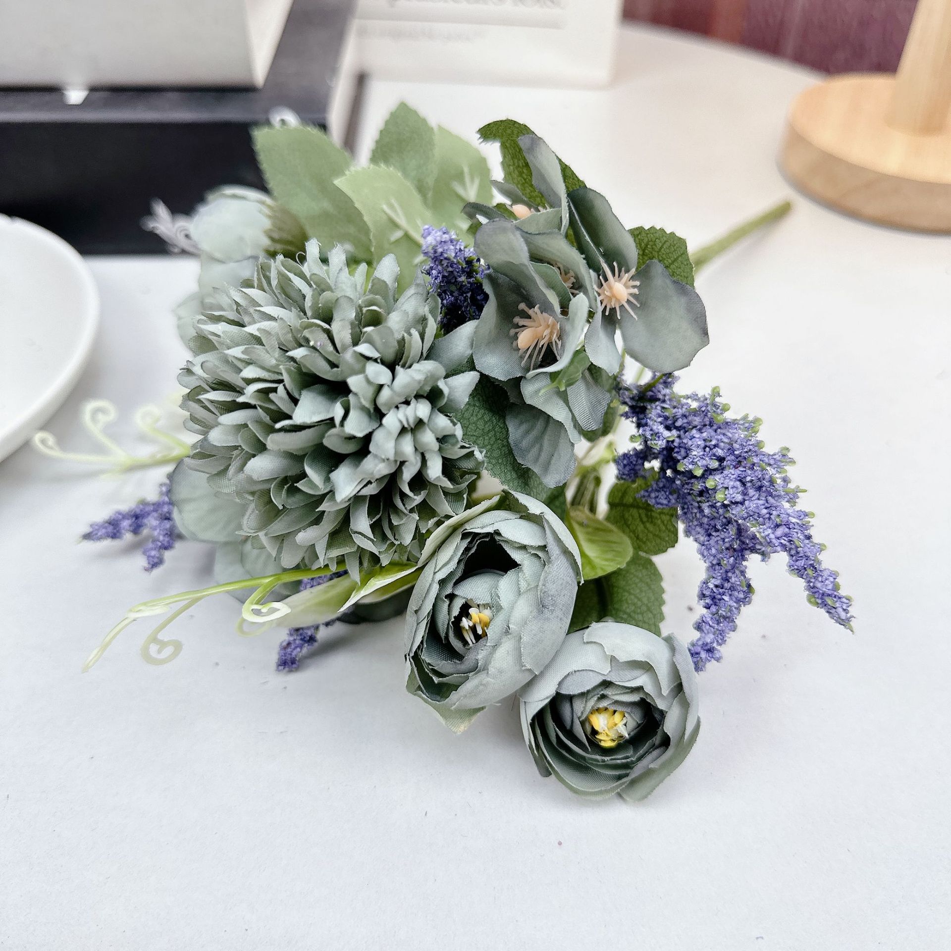 5 포크 수국 동백 (잉크 블루)