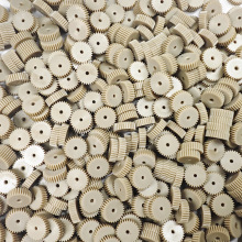 0.2模 Peek材料直齿轮 10/20/30/40齿 小模数模型用 塑料圆柱齿轮