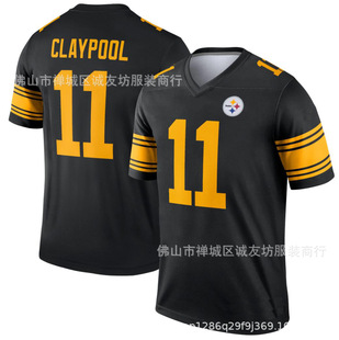 Nfl Football Jersey Steelers 11 Black Yellow Steelers Chase Claypool Jersey