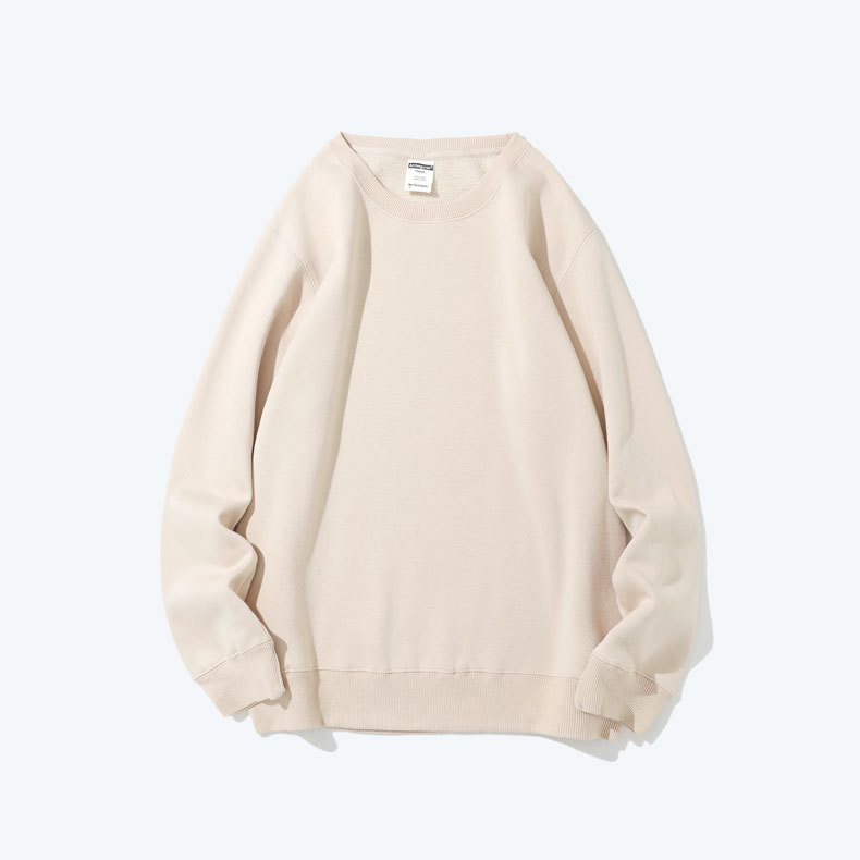 Sudadera de forro polar para trabajo con impresión de logotipo personalizado, uniforme de equipo publicitario, camiseta de grupo con texto impreso, uniforme de trabajo de manga larga al por mayor, engrosada.